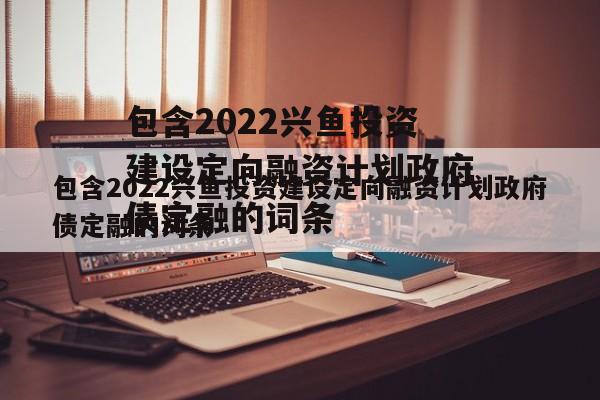 包含2022兴鱼投资建设定向融资计划政府债定融的词条